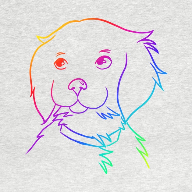 Rainbow Puppy by marzipanpond